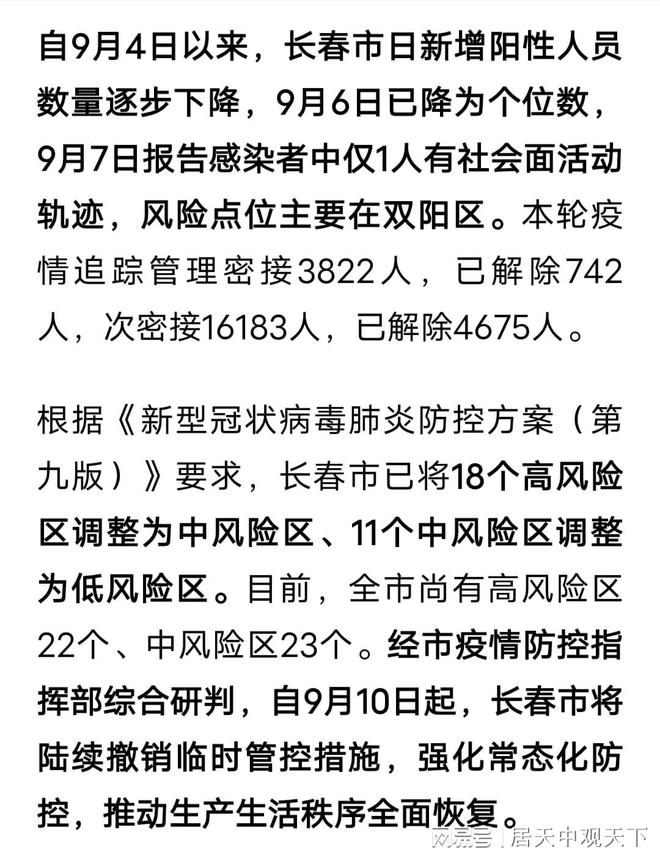 長春七月疫情最新發(fā)布情況