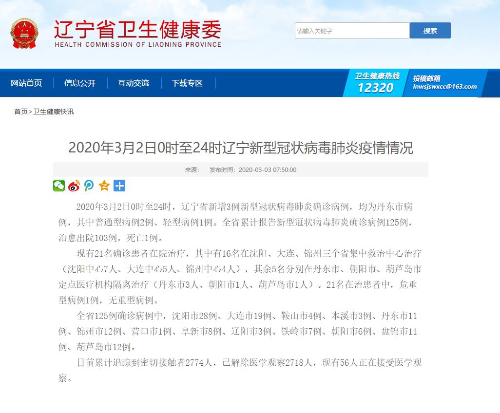 遼寧新冠確診病例最新動(dòng)態(tài)解析