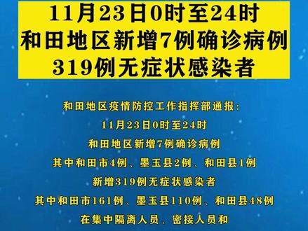 新疆和田疫情最新動態(tài)更新